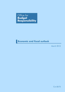Cm 8573 Office for Budget Responsibility Economic and fiscal outlook