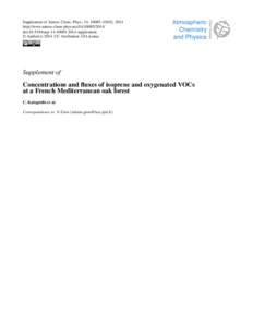 Scientific method / Science / Proton-transfer-reaction mass spectrometry / Eddy covariance / Gas chromatography–mass spectrometry / Monoterpene / Flux / Hydraulic head / Greenhouse gas / Chemistry / Mass spectrometry / Measuring instruments