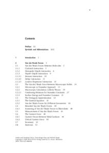 Science / DLVO theory / Van der Waals force / Adhesion / Surface forces apparatus / Friction / Hamaker constant / Johannes Diderik van der Waals / Wetting / Chemistry / Physics / Intermolecular forces