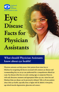 Eye  Disease Facts for Physician Assistants