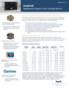 EXAGRID DATA SHEET  ExaGrid® EXAGRID DATA SHEET  Appliance Product Line Configurations