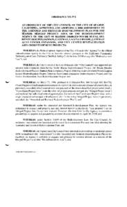 ORDINANCE NO. 972 AN ORDINANCE OF THE CITY COUNCIL OF THE CITY OF SEASIDE, CALIFORNIA, APPROVING AND ADOPTING A 2008 AMENDMENT TO THE AMENDED AND RESTATED REDEVELOPMENT PLAN FOR THE SEASIDE MERGED PROJECT AREA OF THE RED