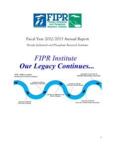 Fiscal Year[removed]Annual Report Florida Industrial and Phosphate Research Institute 1  Index