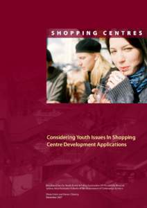 YAPA: Shopping centres: Considering youth issues in shopping centre development applications