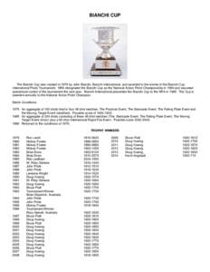 The Bianchi Cup