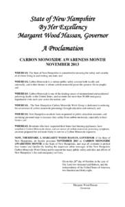 Microsoft Word - Carbon Monoxide Awareness Month_11 13.doc