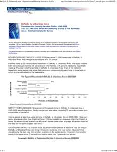 DeKalb, IL Urbanized Area - Population and Housing Narrative Profile: [removed]