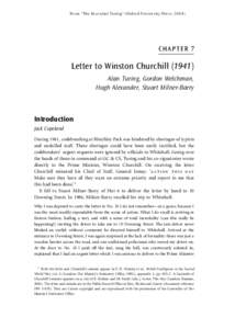 Officers of the Order of the British Empire / Bletchley Park / Fellows of the Royal Society / NCR Corporation / Gordon Welchman / Alan Turing / Stuart Milner-Barry / Bombe / Hut 6 / British people / Cryptography / United Kingdom