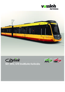 NET 2012, GT8 Stadtbahn Karlsruhe  TECHNICAL CHARACTERISTICS