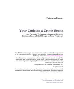 Your Code as a Crime Scene