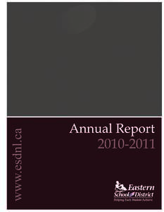 Table of Contents     Eastern School District Overview.................................................................3  Vision: .....................................................................................