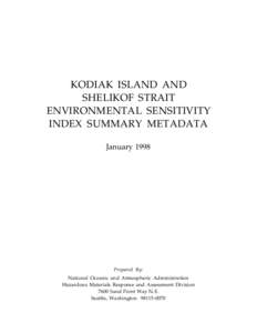 Metadata for Kodiak Island and Shelikof Strait Environmental Sensitivity Index (ESI) Summary Maps