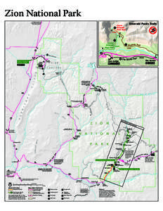 Zion Park Map - Fall MG 2010