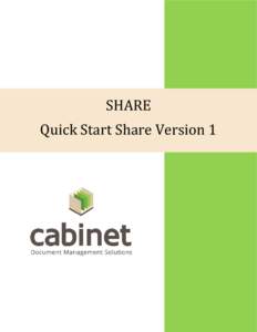 2010  SHARE Quick Start Share Version 1