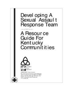 Devel oping A Sexual Assaul t Response Team !!!ccc  A Resour ce