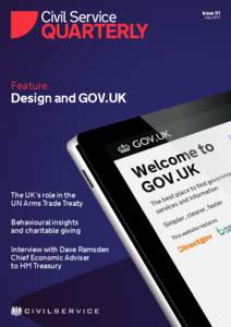 Issue 01 July 2013 Feature  Design and GOV.UK