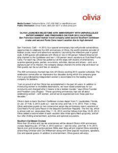 Microsoft Word - Olivia 40th leisure[removed]FINAL Clean Copy 2