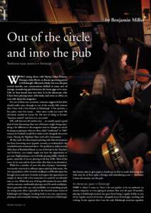 SESSIONS  by Benjamin Miller Out of the circle and into the pub