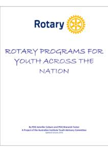 National Youth Science Forum / Rotaract / Structure / Rotary International / Rotex / Rotary Youth Leadership Awards