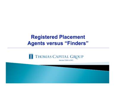 Registered Placement Agents versus.ppt