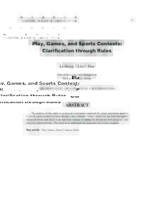 Summer Olympic sports / Ball games / Team sports / Play / Sport / Athletics / Homo Ludens / Australian rules football / Philosophy of sport / Game / Basketball / Amateur sports
