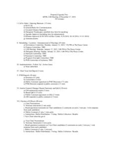 Proposed Agenda Two KPFK LSB Meeting of December 17, minutes I. Call to Order / Opening Business (15 min) a) Roll Call b) Ground Rules for Communication