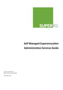 Microsoft Word - SuperIQ Administration Service Guide - March 14 - Final Version