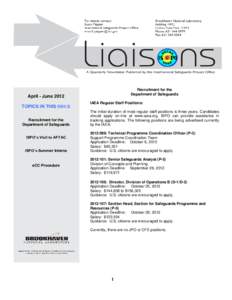 IAEA safeguards / International Simultaneous Policy Organization / Air Force Technical Applications Center / Energy / Nuclear energy / International Atomic Energy Agency / International relations / Nuclear proliferation