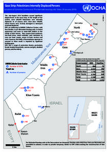 Location of UNRWA Collective Centers and Prefabs units