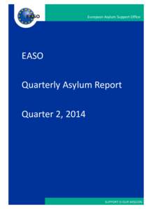 European Asylum Support Office  EASO Quarterly Asylum Report Quarter 2, 2014