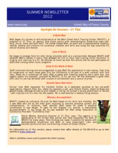 UWOC Summer 2012 Newsletter e-version