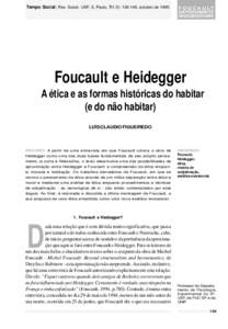 FIGUEIREDO, Luís Claudio. Foucault e Heidegger. A ética e as136-149,