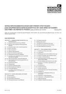 VERSICHERUNGSBEDINGUNGEN DER WIENER STÄDTISCHEN 	 ZUM GRUPPENVERSICHERUNGSVERTRAG MIT DEM ARBÖ IM RAHMEN	 DES ARBÖ-SICHERHEITS-PASSES (gültig für Beitritte abFassung 2015 Analog den Formulierungen im Vers