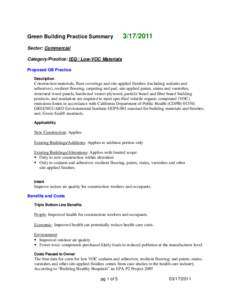 Microsoft Word - 14_C-GB Summary - Low VOC materials[removed]doc