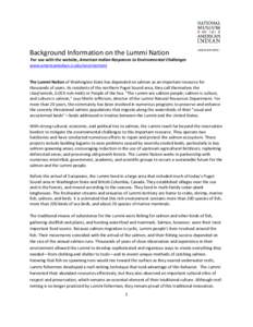 Lummi / Pacific Northwest / Whatcom County /  Washington / Treaty of Point Elliott / Salmon / Lummi Island / Northwest Indian College / Fish / Washington / Western United States