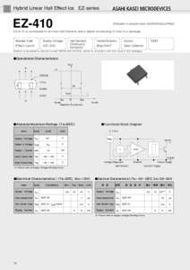 Hybrid Linear Hall Effect Ics EZ-series  EZ-410 Shipped in packet-tape reel(5000pcs/Reel)