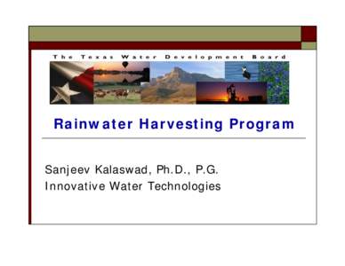 Rainwater Harvesting at the Texas Water Development Board