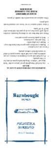 18 to 27 handicap BARNBOUGLE INFORMATION & LOCAL RULES •	 Any lost ball “through the green” please use the “Irish drop rule” which is: Drop the ball at point of entry for a 1 shot penalty.