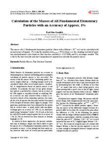 Journal of Modern Physics, 2010, 1, [removed]doi:[removed]jmp[removed]Published Online November[removed]http://www.SciRP.org/journal/jmp)