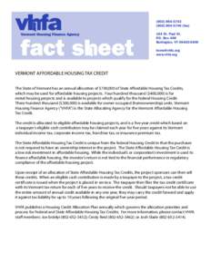 state housing credit fact sheet