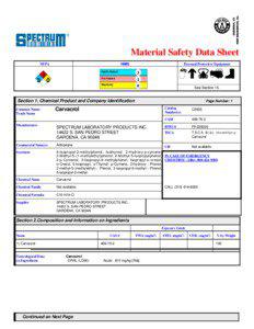 Material Safety Data Sheet HMIS