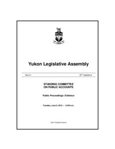 Yukon Legislative Assembly rd IssueLegislature