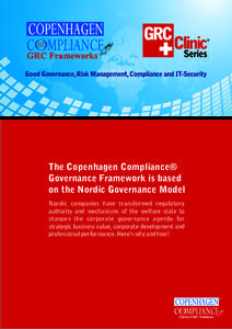 GRC Frameworks  Series The Copenhagen Compliance® Governance Framework is based