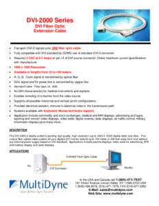 Microsoft Word - DVI2000 DVI Fiber Optic Extension Cable.doc