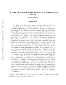 Scattered disc / Classical Kuiper belt object / Kuiper belt / Celestial mechanics / Resonant trans-Neptunian object / Plutino / Orbital resonance / Neptune / Formation and evolution of the Solar System / Astronomy / Solar System / Planetary science