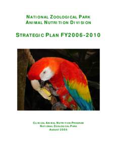 NZP ANIMAL NUTRITION STRATEGIC PLAN