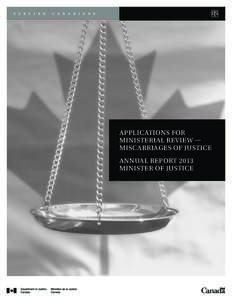 Miscarriages of Justice Annual Report 2013