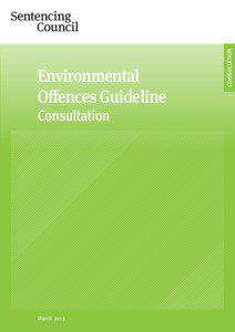 Environmental Offences Guideline Consultation