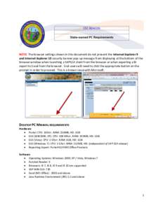 NOTE: The browser settings shown in this document do not prevent the Internet Explorer 9 and Internet Explorer 10 security banner pop-up message from displaying at the bottom of the browser window when launching a SAPGUI