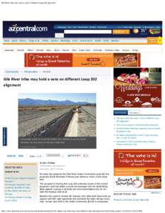 Gila River tribe may hold a vote on different Loop 202 alignment